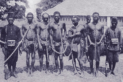 Trabajadores esclavos en el Congo